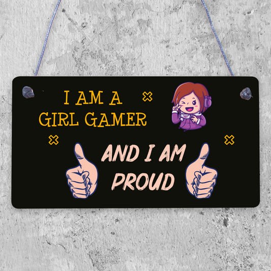 Gamer Gaming Gifts For Women Novelty Birthday Gift For Daughter Girl Gamer Sign