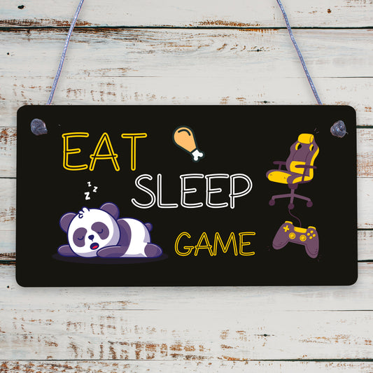 Gaming Gifts Eat Sleep Game Novelty Gamer Son Gifts Gaming Bedroom Accessories