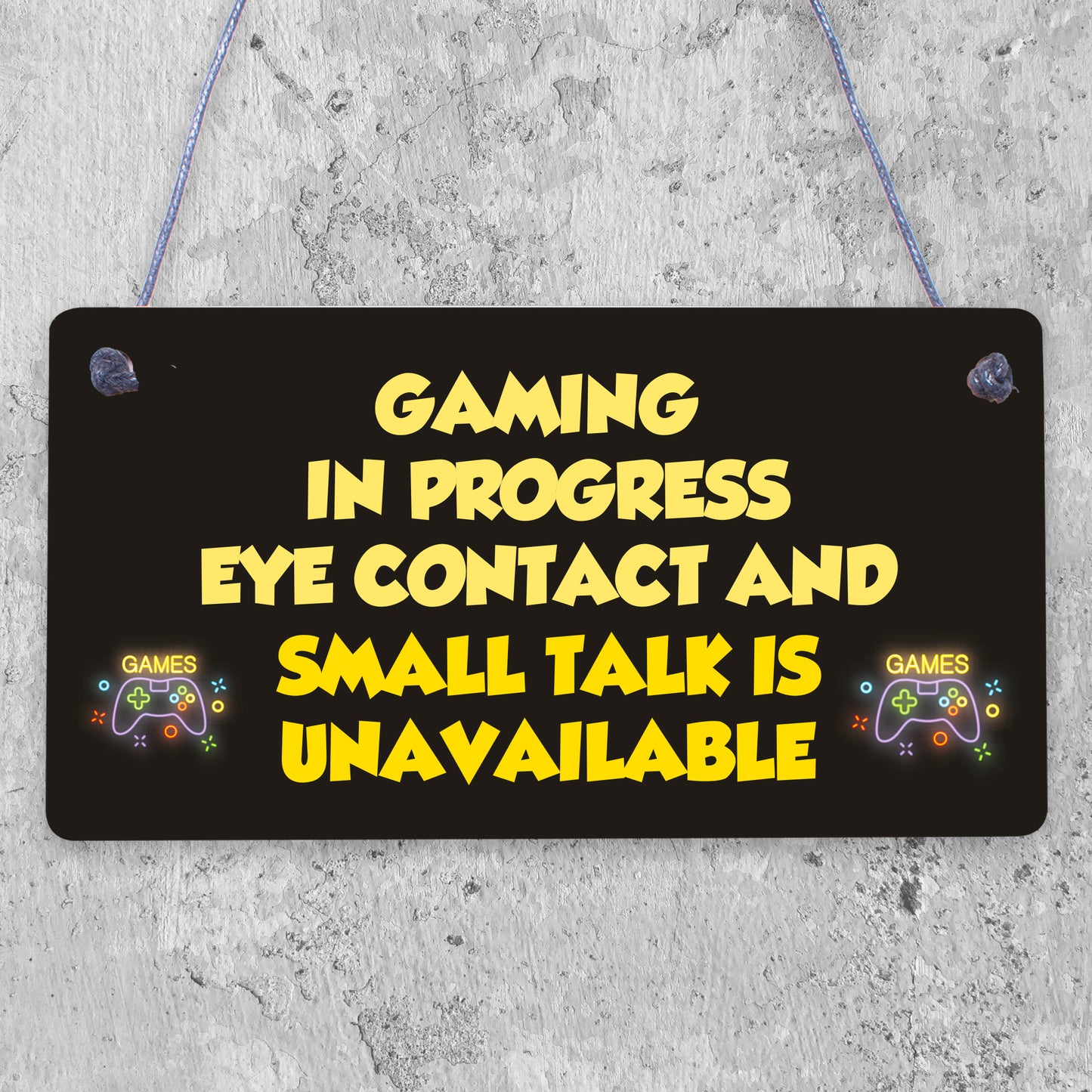 Funny Gaming Door Sign Novelty Gamer Gifts Accessories Birthday Gift Brother Son