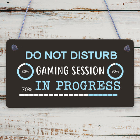 Gaming Room Sign Do Not Disturb Novelty Boys Bedroom Sign Gamer Gift For Him