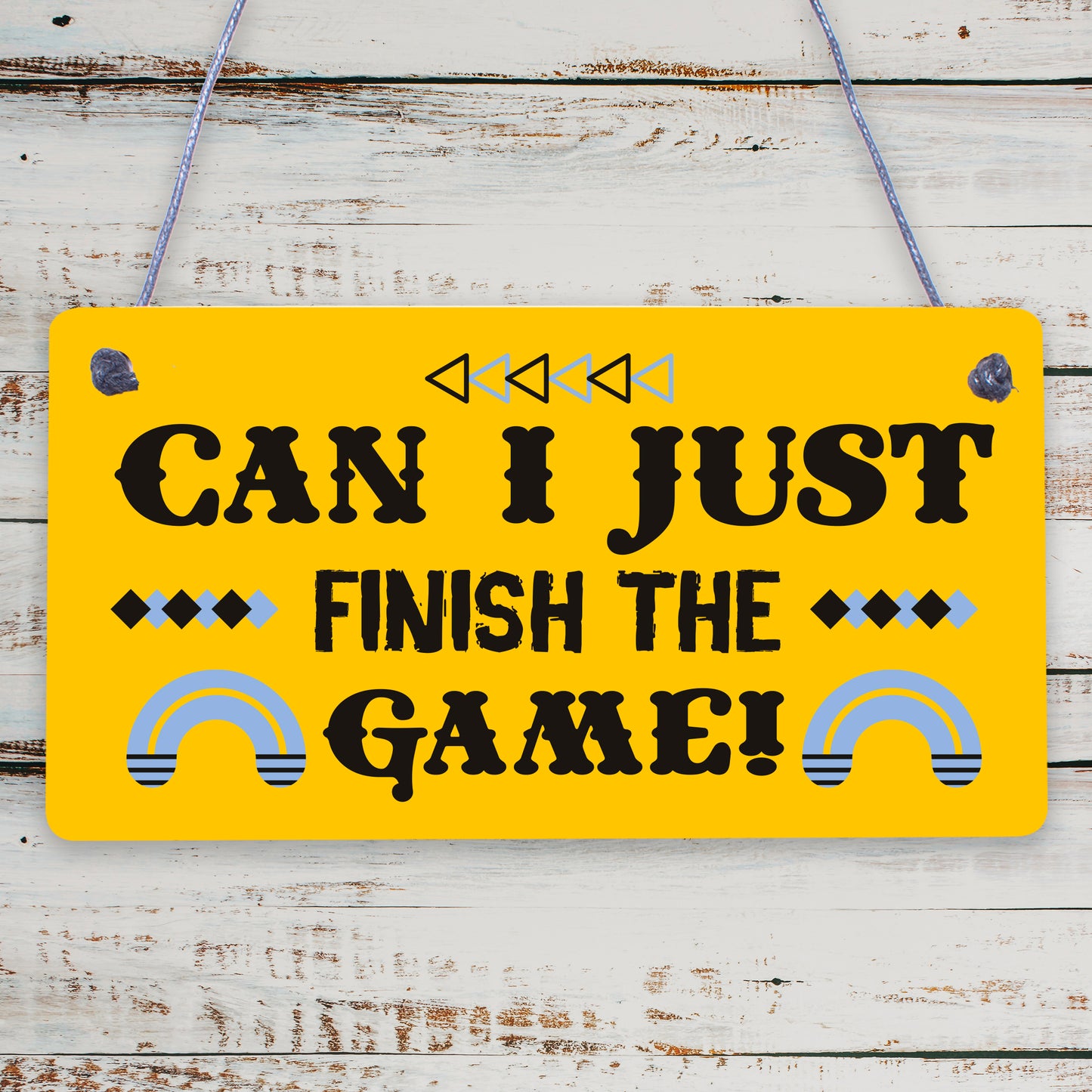 Gamer Christmas Gift Novelty Gaming Boys Bedroom Sign Gift For Son Brother