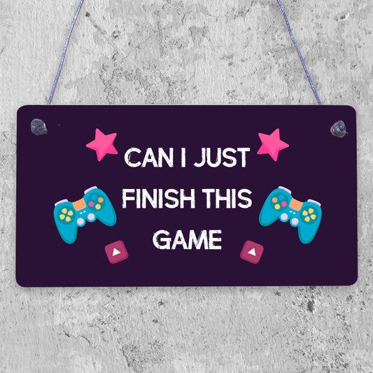 Gaming Sign For Door Gaming Sign For Wall Funny Gamer Gift For Son Bedroom Decor