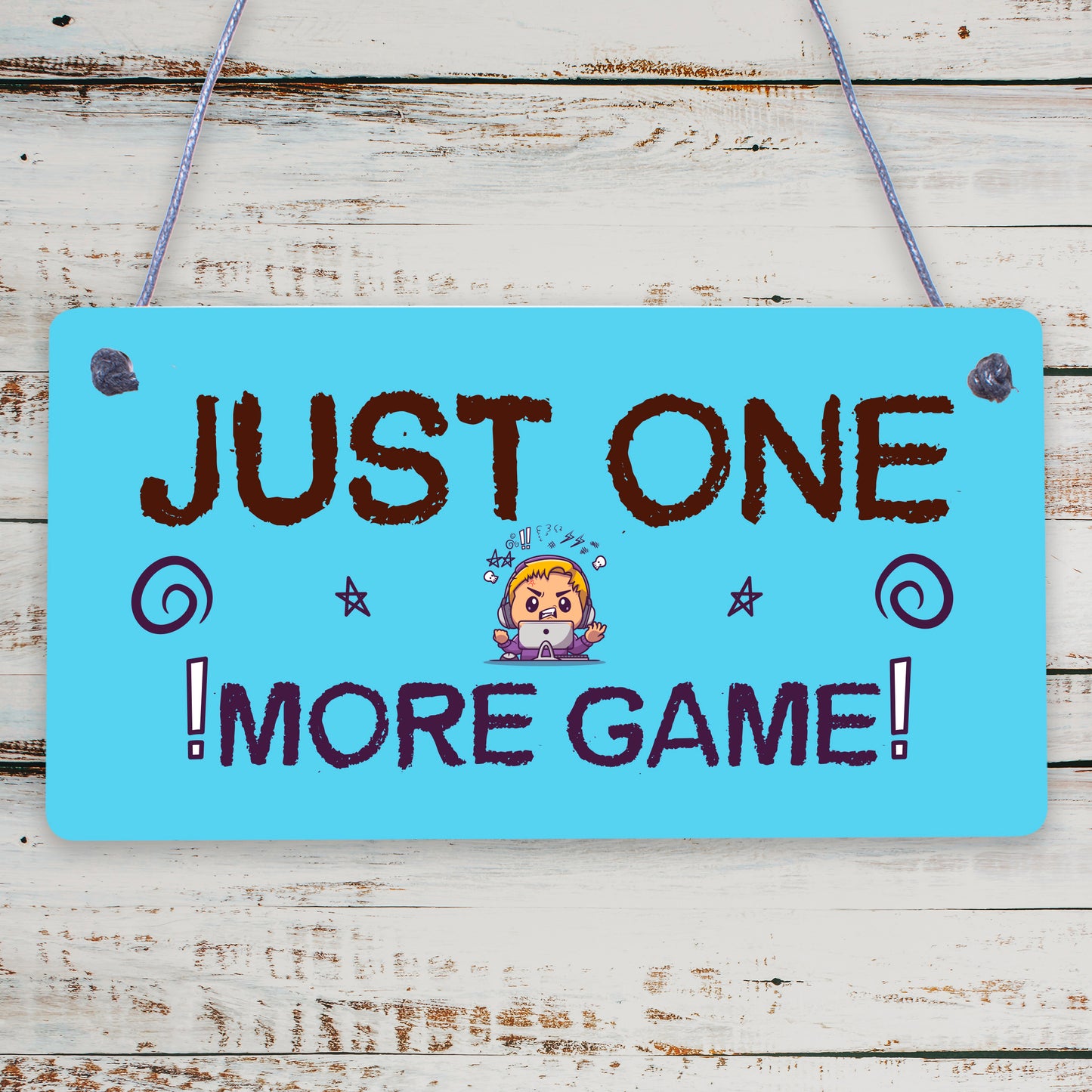 Novelty Gaming Hanging Plaques Boys Bedroom Gifts Games Room Gamer Gifts For Son