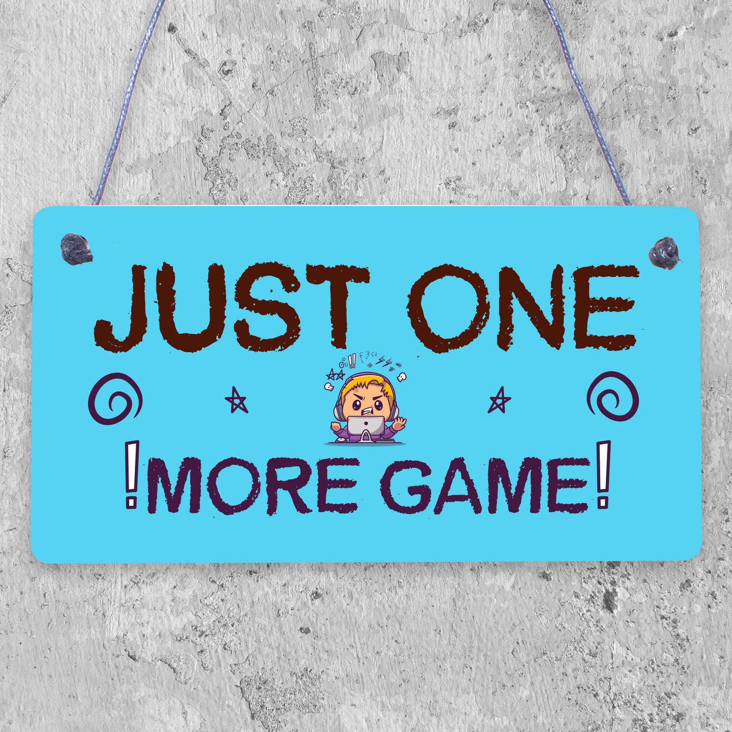 Novelty Gaming Hanging Plaques Boys Bedroom Gifts Games Room Gamer Gifts For Son