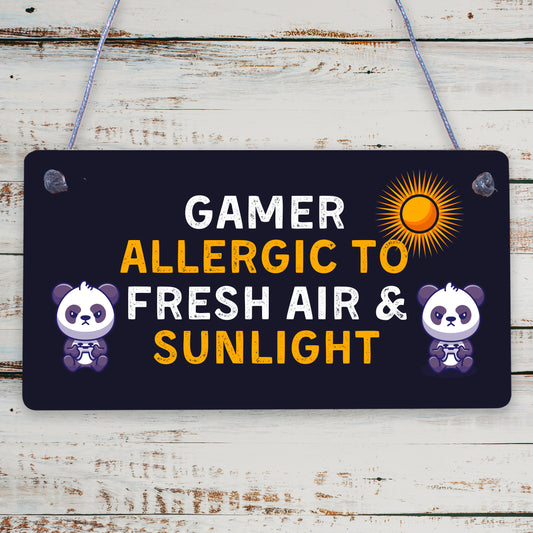 Funny Gamer Gift Gaming Sign For Bedroom Man Cave Son Christmas Birthday Gift