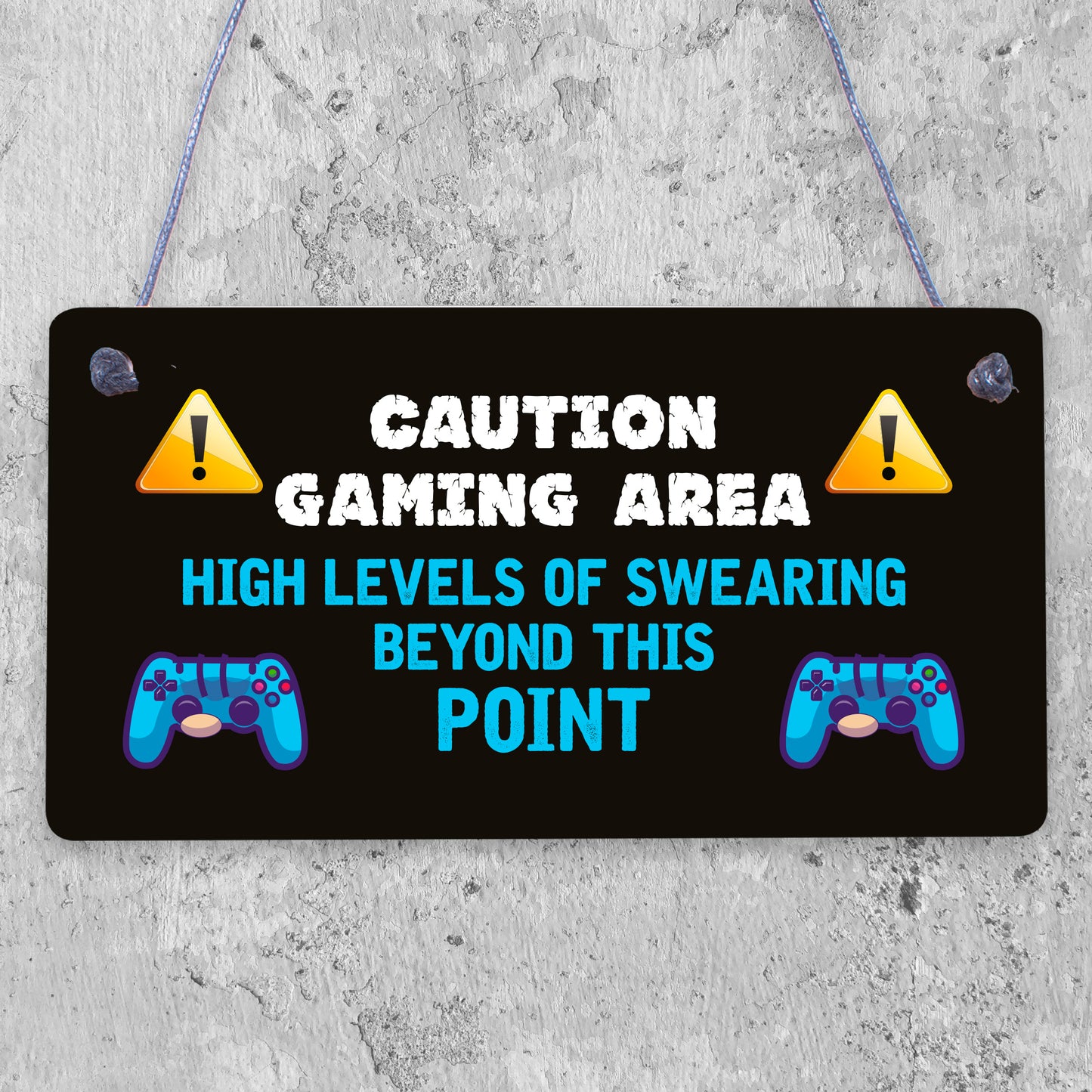 Funny Rude Gaming Sign Gamer Gift For Son Brother Christmas Birthday Gift Idea