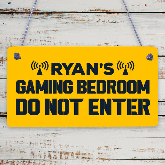 Neon Effect Gaming Bedroom Sign For Son Dad Gamer Gift Man Cave Sign