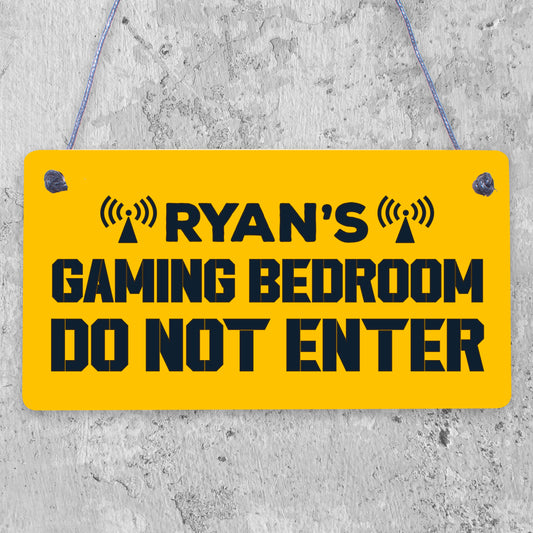 Neon Effect Gaming Bedroom Sign For Son Dad Gamer Gift Man Cave Sign