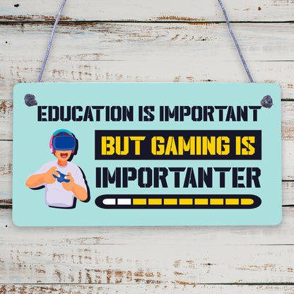 Funny Gaming Sign Novelty Christmas Gift For Brother Son Gamer Gaming Room