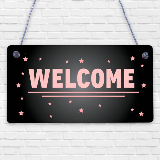 Welcome Hanging Sign For Your Home Novelty Home Bar New Home Decor Gifts