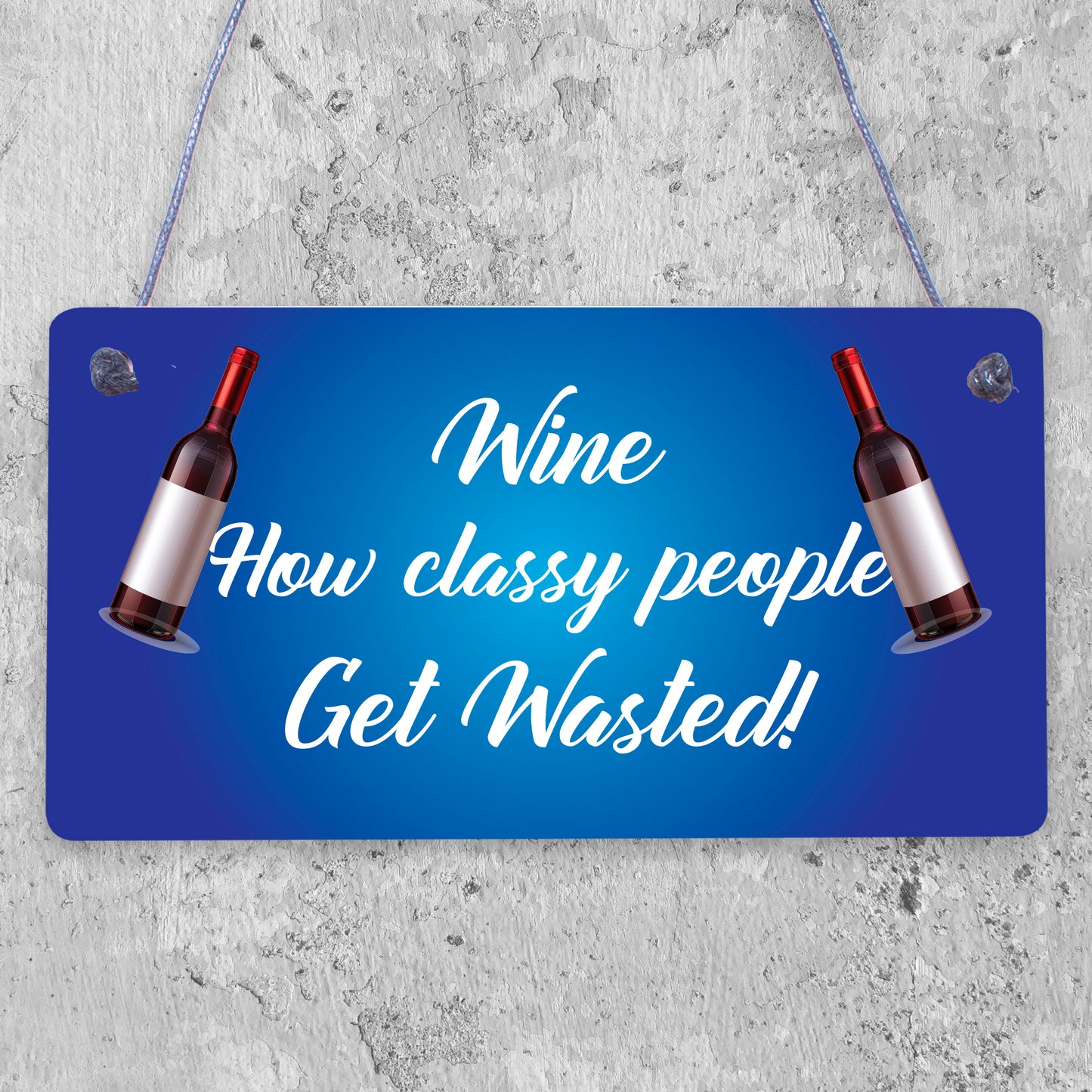 Wine Classy People Novelty Plaque Kitchen Bar Pub Wall Sign Friendship Gift