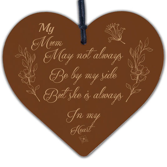 Mum Mother Memorial Plaques In Memory Wooden Heart Memorial Christmas Ornament