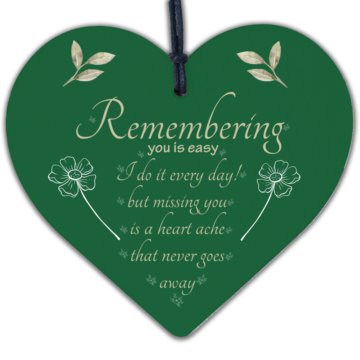 Memorial Plaque Gifts For Mum Dad Nan Grandad In Memory Wood Heart Christmas