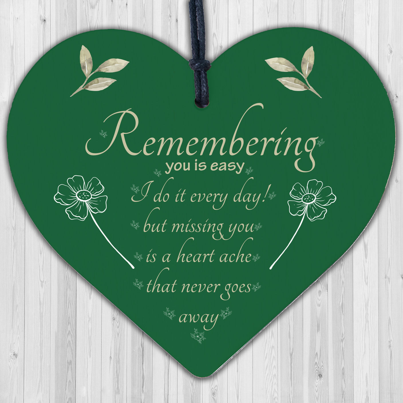 Memorial Plaque Gifts For Mum Dad Nan Grandad In Memory Wood Heart Christmas