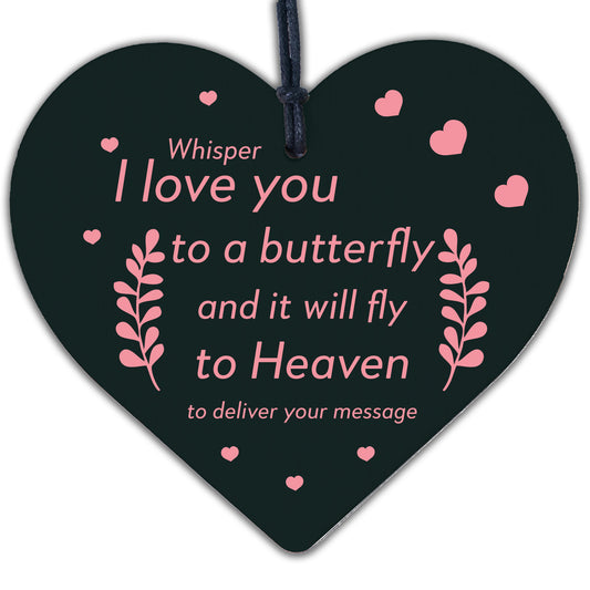 I Love You Memorial Bereavement Family Mum Dad Nan Grandad Love Hanging Plaque