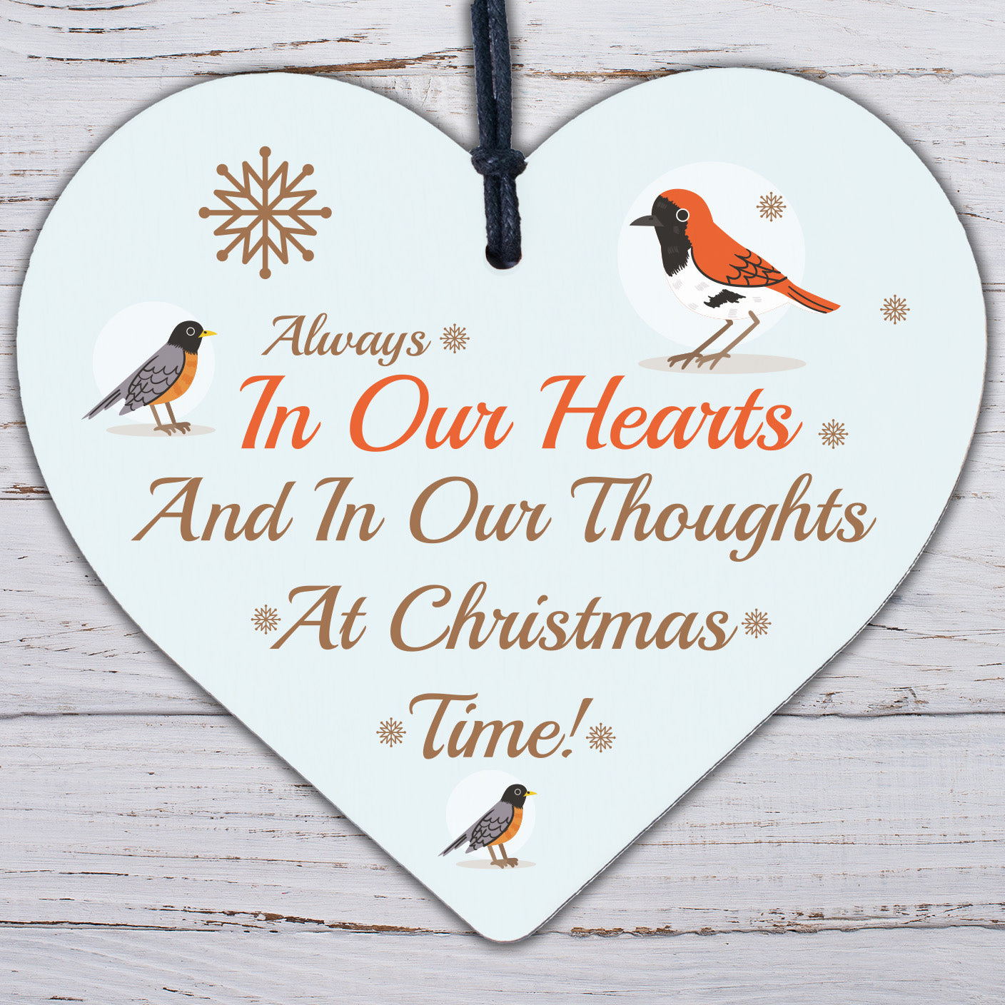 Always In Our Hearts ENGRAVED Memorial Gift Mum Dad Nan Christmas Tree Decor