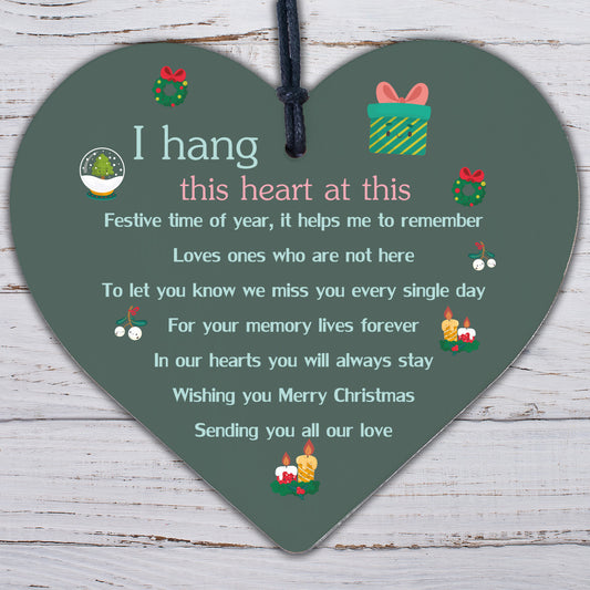 Memorial Plaque For Mum Nan Dad Grandad Hanging Sign Gift Tree Bauble Decoration