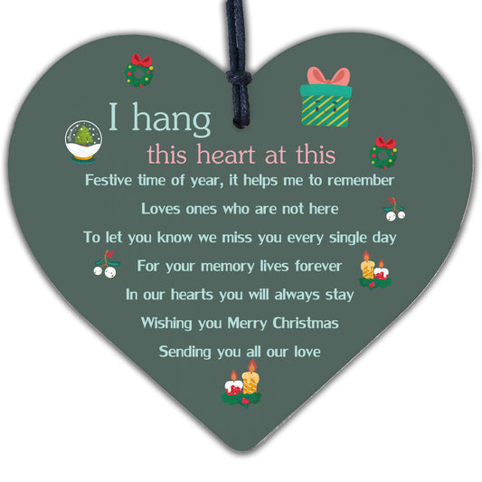 Memorial Plaque For Mum Nan Dad Grandad Hanging Sign Gift Tree Bauble Decoration