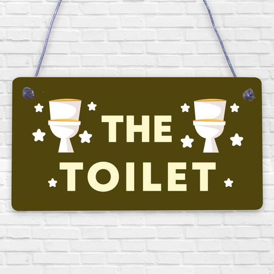 Shabby Chic Toilet Sign Door Plaque Bathroom Sign Bathroom Accessories Home Sign