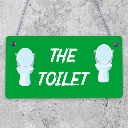 The Toilet Sign Marble Theme Hanging Bathroom Toilet Loo Sign Home Decor