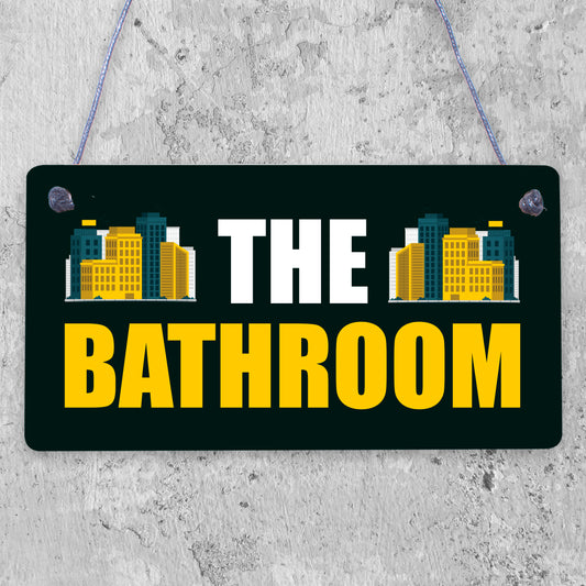 THE BATHROOM Sign Nautical Theme Toilet Loo Bathroom Sign Beach Theme