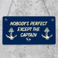 Nautical Sign Captain Bar Pub Bathroom Man Cave Kitchen Plaque Fishing Boat Gift