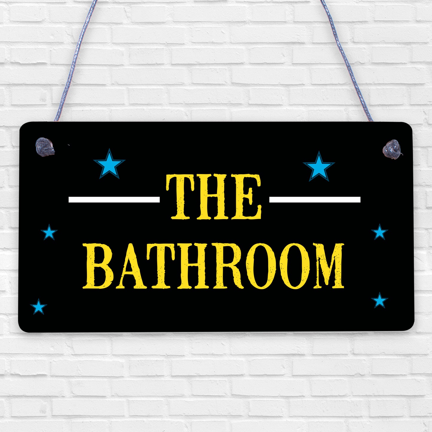 The Bathroom Hanging Sign Bathroom Toilet Decor Marble Theme Home Gift