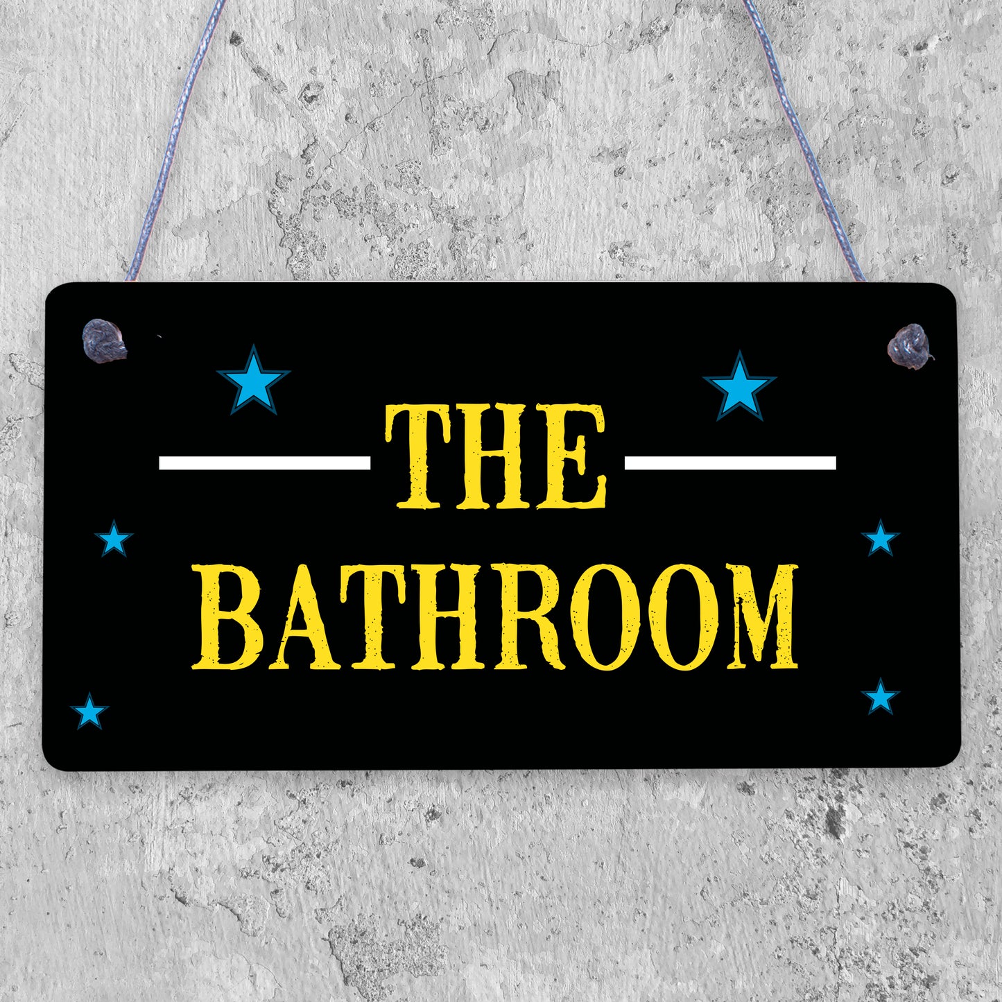 The Bathroom Hanging Sign Bathroom Toilet Decor Marble Theme Home Gift