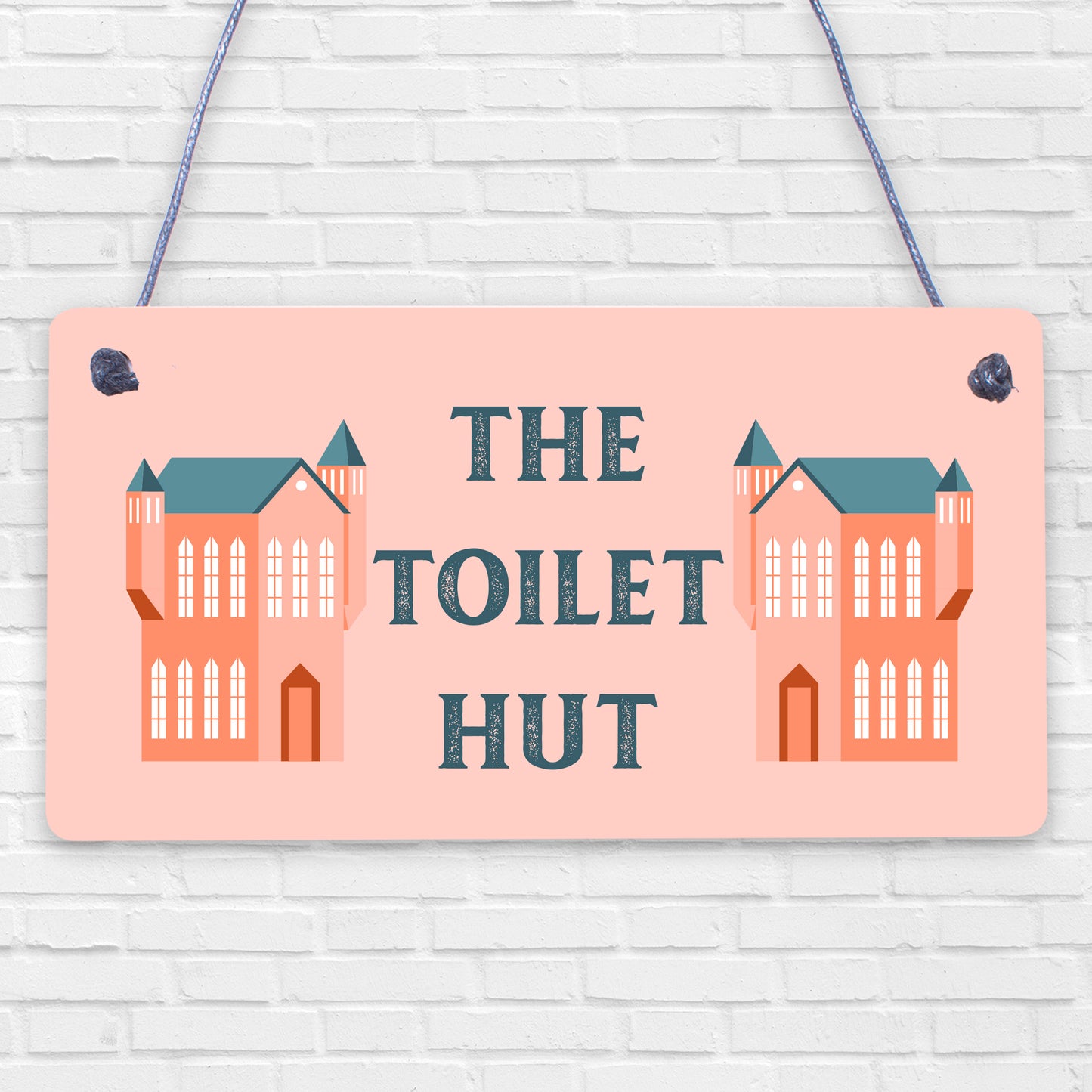 The Toilet Hut Shabby Chic Bathroom Sign Seaside Plaques Beach Nautical Gifts