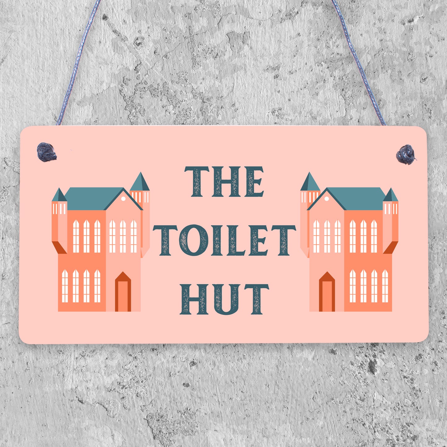 The Toilet Hut Shabby Chic Bathroom Sign Seaside Plaques Beach Nautical Gifts