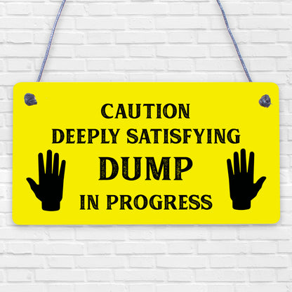 Funny Toilet Bathroom Warning Sign Novelty Bathroom Decor Accessories Gifts