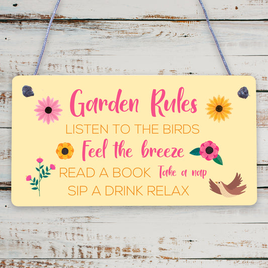 Garden Plaque Hanging Summer House Garden Shed Gifts For Mum Nan Nanny