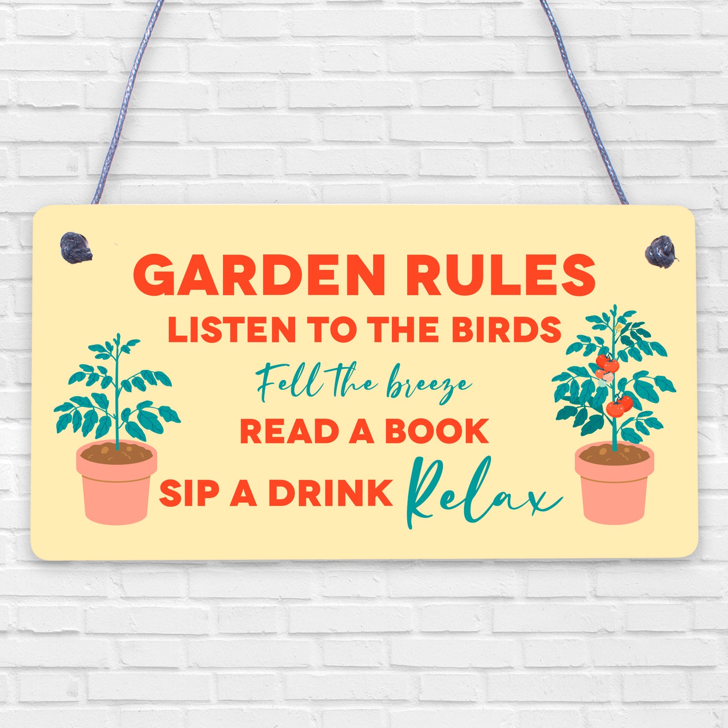 Garden Sign Summer House Decking Plaque Shed Sign Garden Rules Sign Home Gift