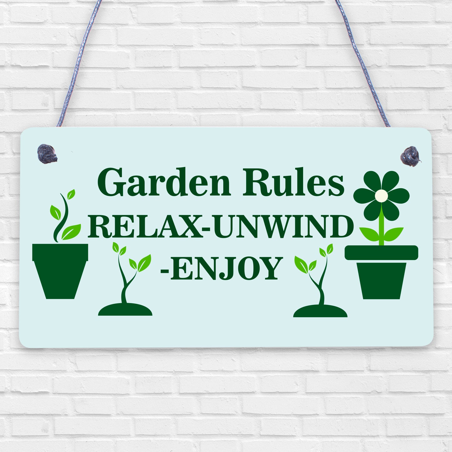 Garden Sign Plaque Hanging Outdoor Sign For Summerhouse Shed Decking Home Gift