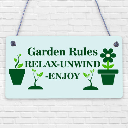 Garden Sign Plaque Hanging Outdoor Sign For Summerhouse Shed Decking Home Gift