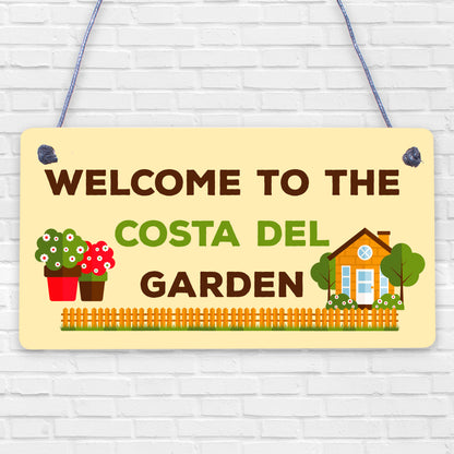 Welcome Sign Garden Signs And Plaques For Outdoor Funny Shed Sign Family Gift