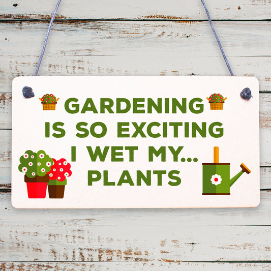 Funny Garden Plaque Gardening Gifts Hanging Garden Shed Signs Novelty Decor