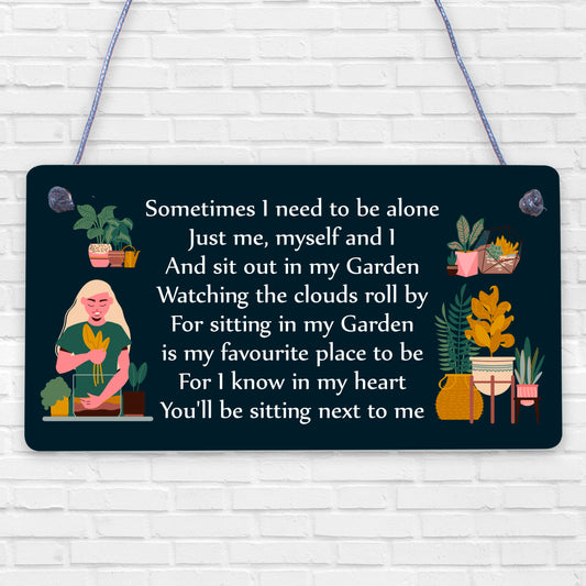 Garden Memorial Hanging Plaque SummerHouse Garden Shed Sign Gifts For Mum Nan