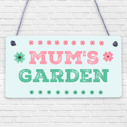 Mums Garden Novelty Plaque Summer House Sign Garden Shed Sign Gifts For Mum