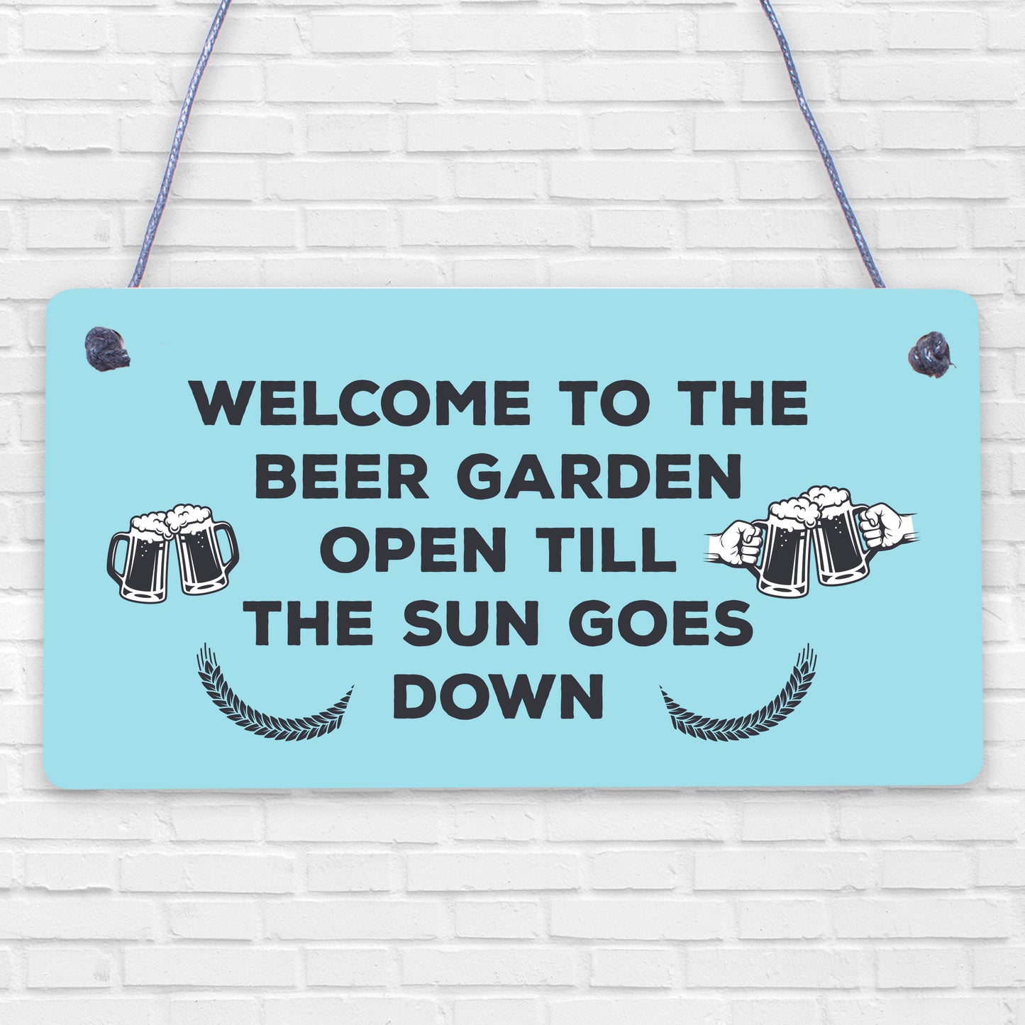 Beer Garden Sign Funny Home Bar Man Cave Garden Plaque Beer Gift For Men