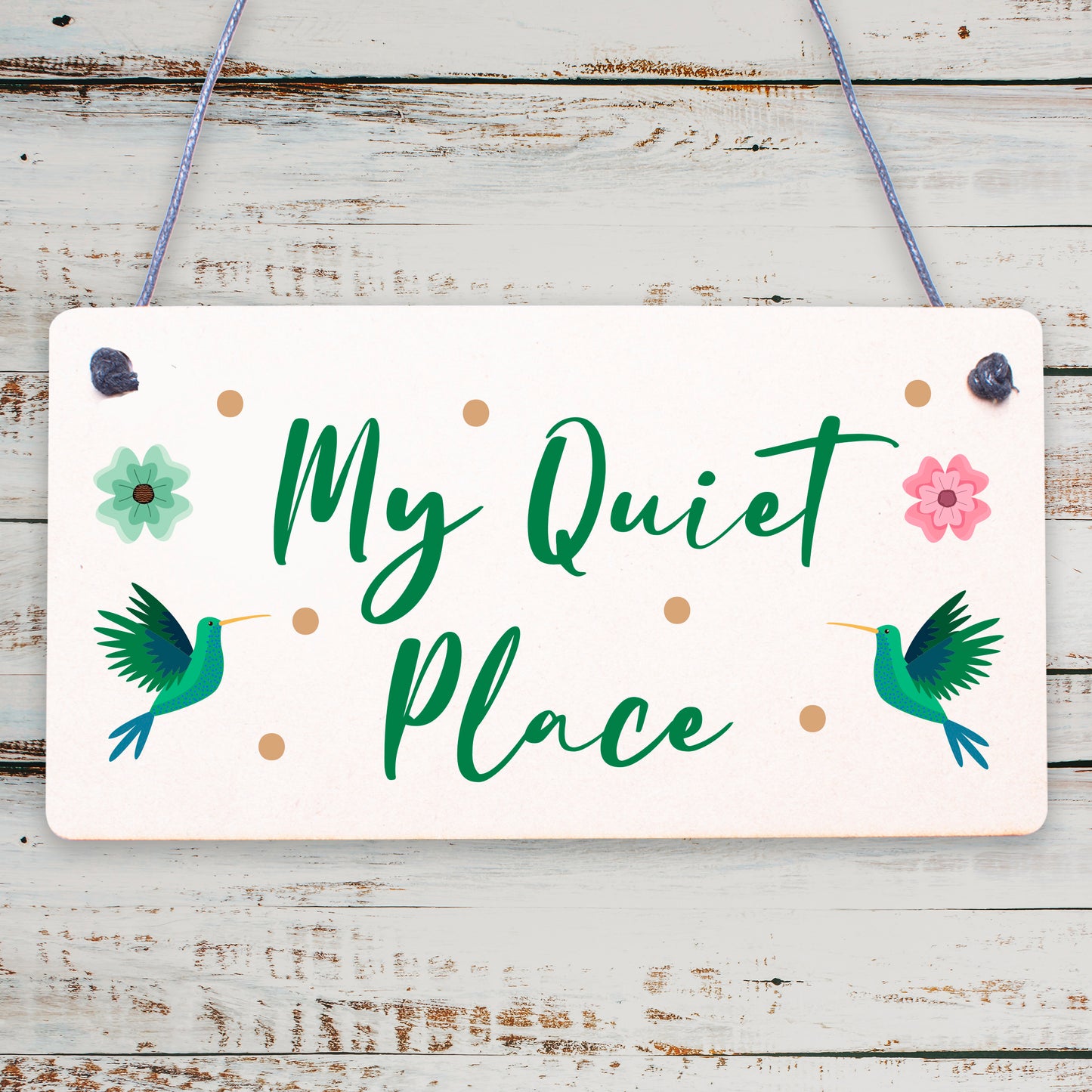 Quiet Place Garden Sign Shed SummerHouse Plaque MUM NAN Women Gifts For Her