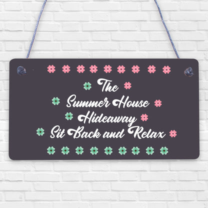 Garden Sign The Summer House Novelty Plaque Garden Shed Sign Friendship Gift