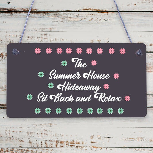 Garden Sign The Summer House Novelty Plaque Garden Shed Sign Friendship Gift