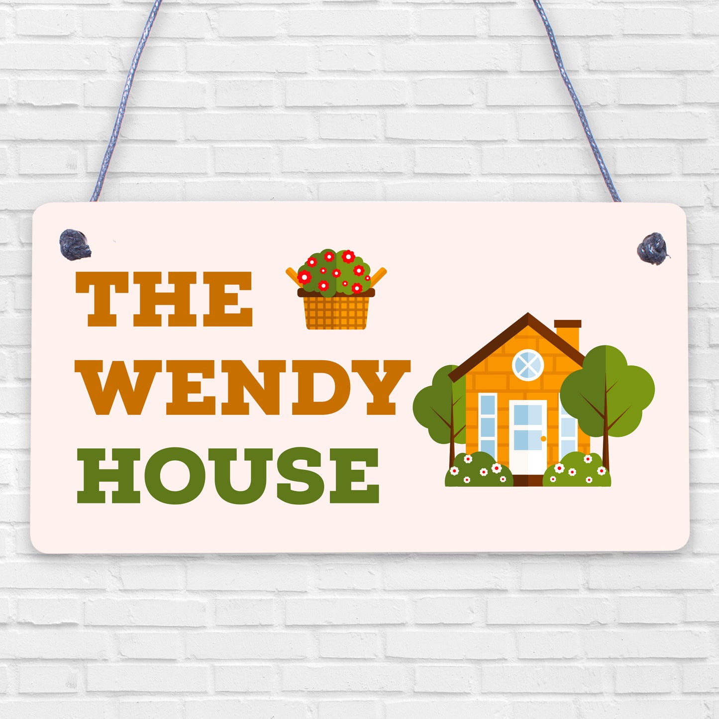 The Wendy House Hanging Summer House Garden Shed Decor Sign Home Gifts