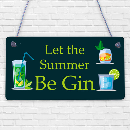 Funny Gin Sign Shabby Chic Home Bar Kitchen Alcohol Plaque Garden Shed Gift