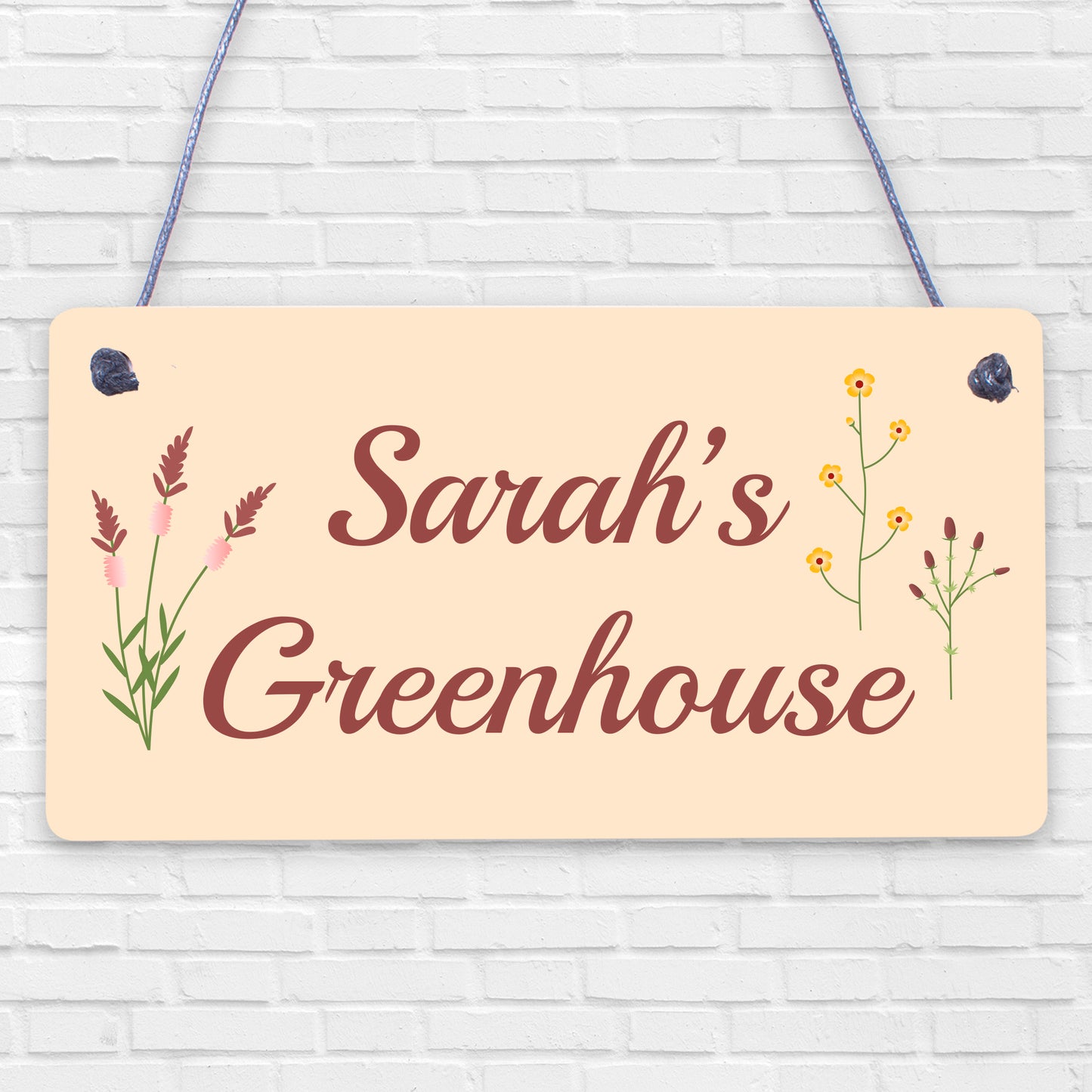 Novelty Greenhouse Sign Rustic Garden Summerhouse Sign Friend Gift For Her