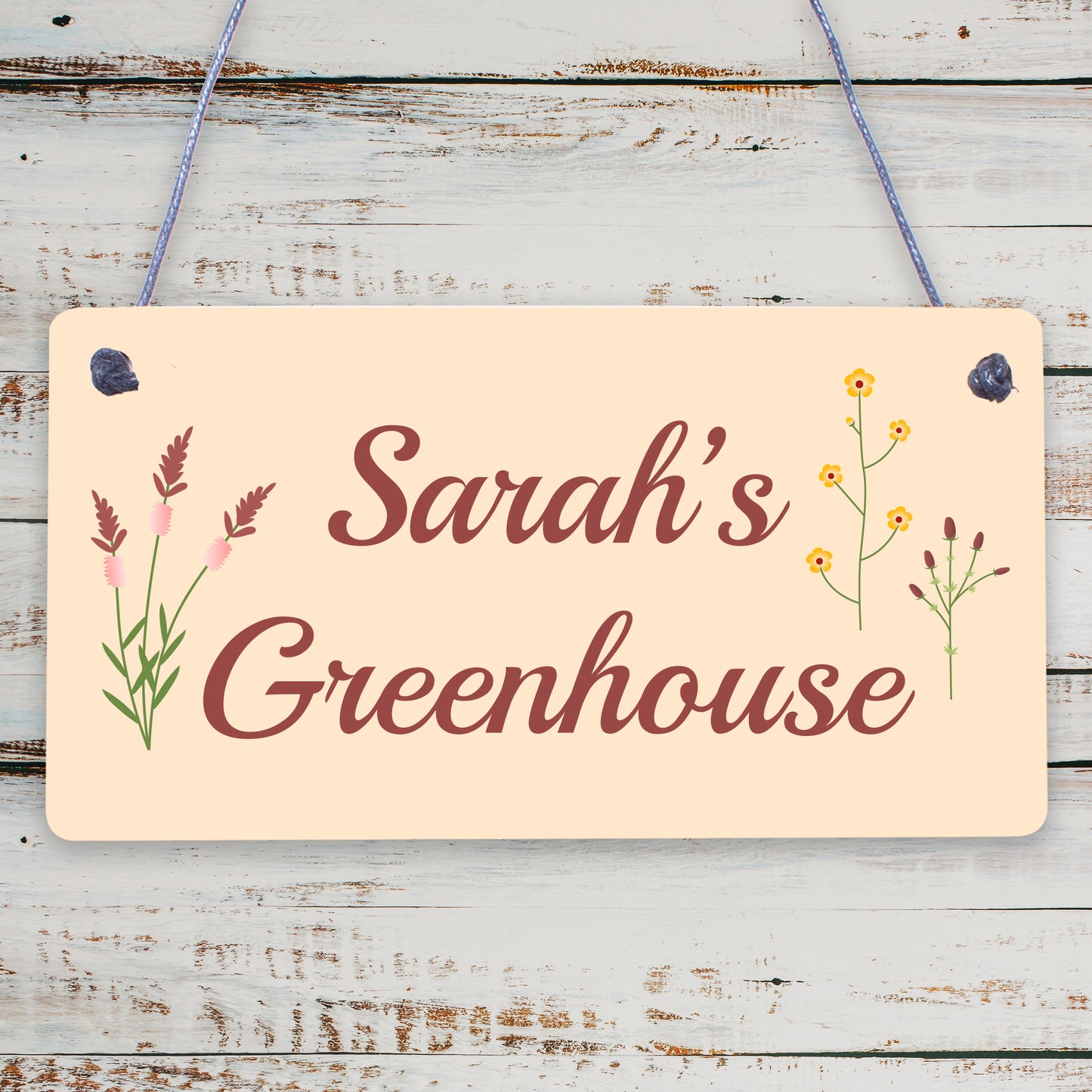 Novelty Greenhouse Sign Rustic Garden Summerhouse Sign Friend Gift For Her