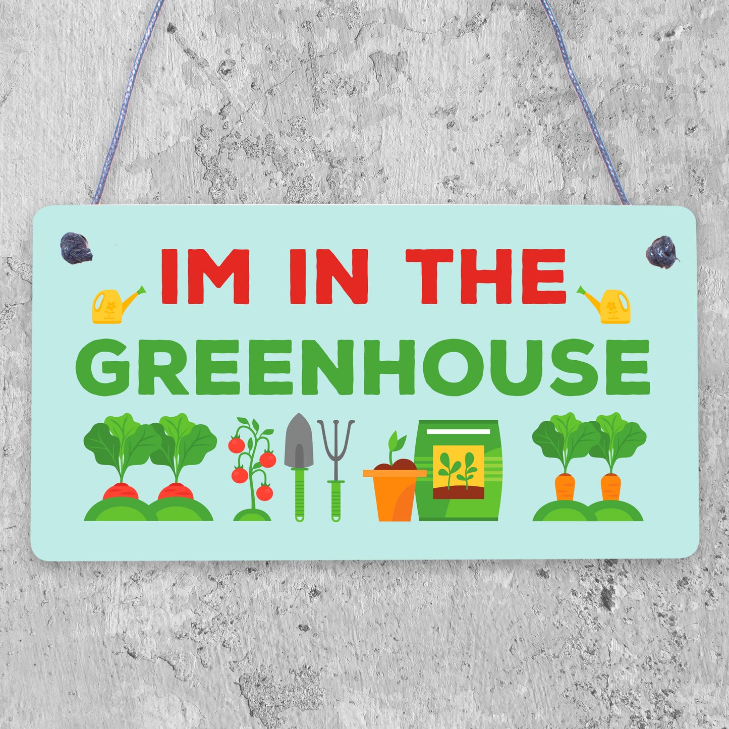 Im In The Greenhouse Plaque Garden Shed SummerHouse Dad Mum Friendship Gift