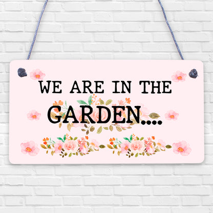 In The Garden Sign Novelty Home Garden Decor Gifts Garden Signs For Your Home