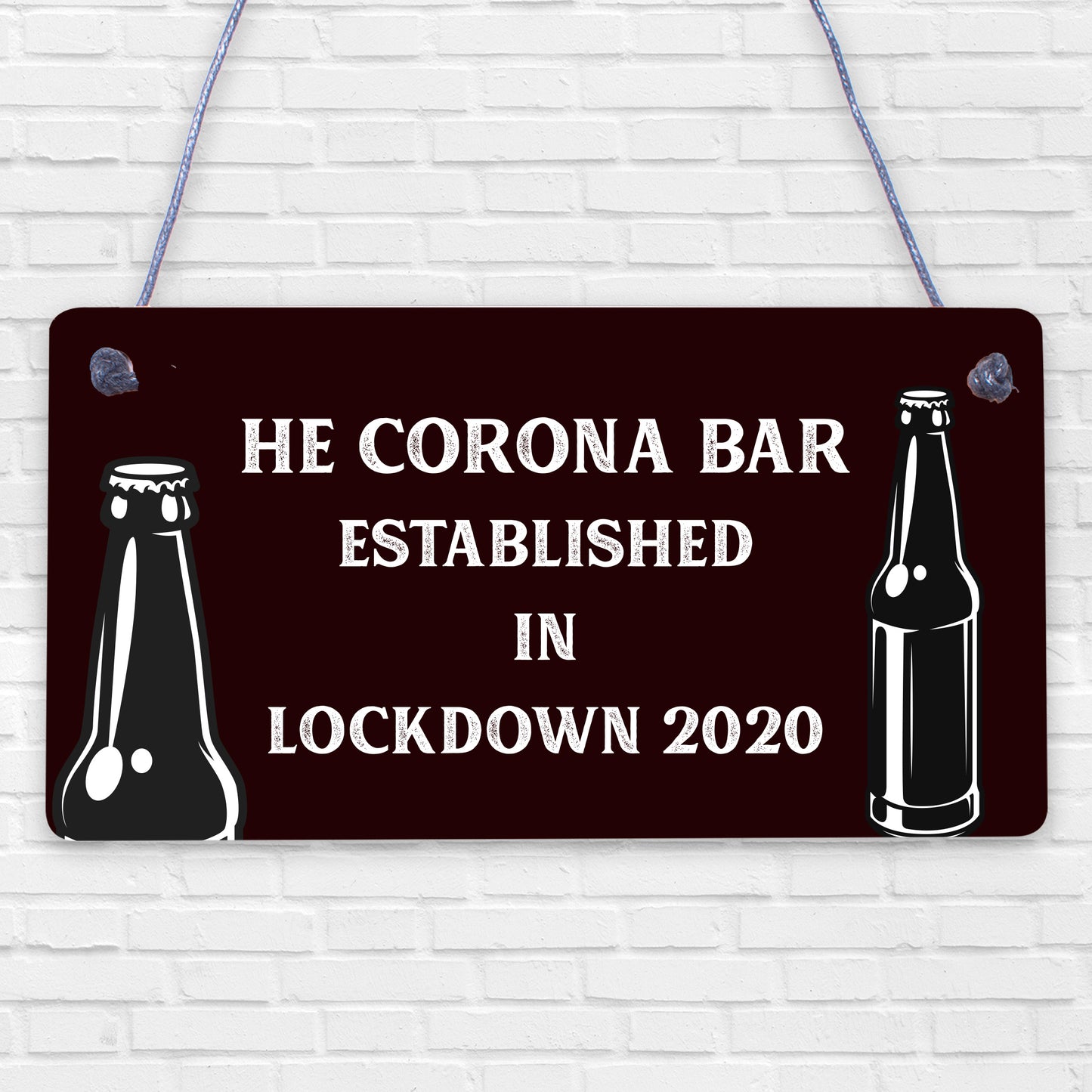 Funny Corona Bar Sign For Home Bar Garden Hanging Sign Alcohol Beer Gin Gift